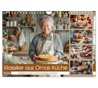 Klassiker aus Omas Küche - Zwölf Kuchen mit Nostalgie-Gefühl (Wandkalender 2026 DIN A4 quer), CALVENDO Monatskalender: Küchenkalender mit Omas ... Heimat und Genuss aus der guten alten Küche
