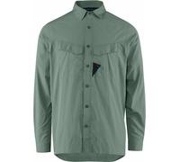 Klattermusen - Chemise légère déperlante en ripstop - Syn LS Shirt M's Green Lake - Taille M - Vert Vert M