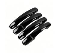 Klauer Poignées De Porte Extérieure Garniture De Couvercle De Poignée De Porte De Voiture Pour Ford Pour Transit Pour Tourneo Personnalisé 2013 - 2023(Black)