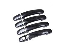 KLAUER Poignées De Porte Extérieure Poignées De Porte De Voiture Chromées Et Imitation Fibre De Carbone Garniture Décorative Pour Ford Pour Falcon FG FGX G6E XR6 XR8 XT 2009-2016(Carbon look)