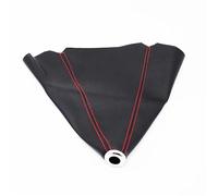 KLAUER Pommeau Levier Vitesse 5 Vitesses Pour FIAT Pour Sedici Levier Vitesse Manuel, Poignée Type T Adaptateur Manchon Intérieur Soufflet Cache-soufflet(Gear Gaiter red)