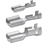 Klauke 18251A Cosse clip Largeur d'accouplement: 2.80 mm Épaisseur de contact: 0.80 mm 180 ° non isolé laiton