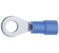 Klauke 6303 Cosse à oeillet Section max.=2.50 mm² Ø du trou=3.2 mm partiellement isolé bleu