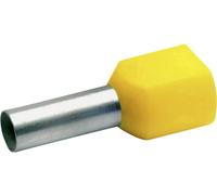 Embout double d'extrémité de câble Klauke 87514 6 mm² x 14 mm partiellement isolé jaune 100 pc(s)