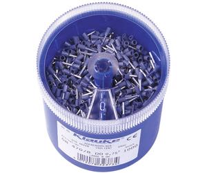 Klauke GR4708DO Assortiment dembouts simples 0.75 mm² partiellement isolé bleu 1000 parties