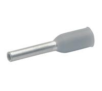 Klauke Klaus 166GRL Lot de 100 Embouts de câble isolés DIN 0,14 mm² 8 mm Gris/argenté