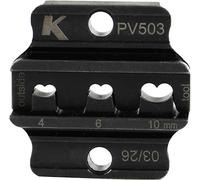 Klauke PV503 PV503 Insert à compression pour raccord photovoltaïque 4 à 10 mm² adapté pour marque (pinces) Klauke EKM50ML