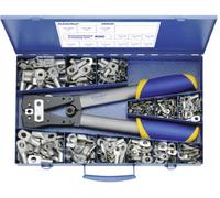 Klauke SK65B Assortiment de cosses à sertir pince à sertir incluse Section max.=50 mm² non isolé argent 261 parties