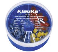 Klauke ST12B Assortiment d'embouts simples 4 mm², 6 mm², 10 mm², 16 mm² partiellement isolé gri