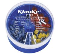 Klauke ST12B Assortiment d'embouts simples 4 mm², 6 mm², 10 mm², 16 mm² partiellement isolé gri