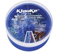Klauke ST13B Assortiment dembouts simples 0.25 mm², 0.34 mm², 0.5 mm², 0.75 mm², 1 mm² partiellement isolé bleu clair, turquoise, blanc, gris, rouge 150 parties