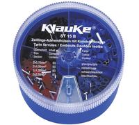 Klauke ST15B Assortiment d'embouts doubles 0.75 mm², 1 mm², 1.5 mm², 2.5 mm² partiellement isolé gris, rouge, noir, bleu 200