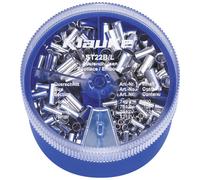 Klauke ST22B Assortiment d'embouts simples 4 mm², 6 mm², 10 mm², 16 mm² non isolé argent 440 parties