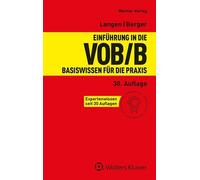 Klaus D. Kapellmann Andreas Berger Einführung in die VOB/B: Basiswissen (Relié)