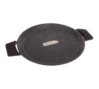 KLAUS Galetière à pain - Plancha - PlatTajine - - Rond 32 cm - Revêtement Effet Pierre- Tous feux dont Induction - En Fonte d'Alumi