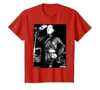 Klaus Nomi Chanteur Allemand par George DuBose T-Shirt, Enfant, Rouge, 4 Ans