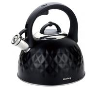 Klausberg bouilloire en acier avec sifflet 3,0l Diamond KB7550
