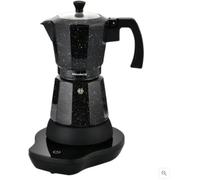 Klausberg Cafetière expresso électrique, mouchetée noire, 300 ml/6 expressos, 500 W, métal avec éléments résistants à la chaleur