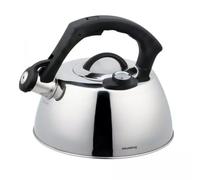 Klausberg KB-7370 Bouilloire sifflante avec thermomètre en acier inoxydable 3 l