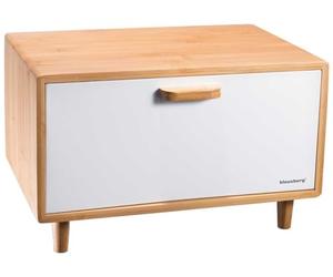 Klausberg KB-7400 Boîte à pain en bambou Blanc