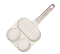 Poêle à frire 3 en 1 en marbre pour œufs, crêpes, grill à crêpes 18 cm BEIGE KLA