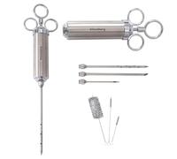 KLAUSBERG KB-7842 Seringue en acier pour viande, marinade et saumure 60 ml