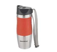 Klausberg Mug isotherme en acier inoxydable double paroi avec sangle de transport 380 ml (noir)
