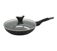 Klausberg Po?Le avec Couvercle po?Le ? Frire 20?? 30?cm marbre Granit Induction Anti-adh?sive en s?rie Exalte Golden Line Klaus Montagne - 20 cm