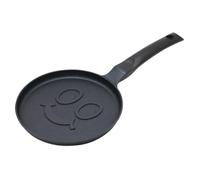 Klausberg Poêle pour rôtir des crêpes, des plats, des beignets, des œufs, des biscuits, différents designs, 18 cm (modèle 1 sourire)