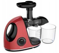 Klausberg Slow Juicer Rouge cerise avec technologie Cold Press, Plastique sans BPA et Acier Inoxydable pour Légumes, Fruits et Herbes, 700 ml, 150 W