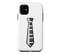 Klavier Cravate Piano Keyboard Keyboard Pianiste Schlips Coque pour iPhone 11