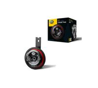 Klaxon 12V Hella Avec Finition Sportive Rouge ECE R28 115 dB(A)