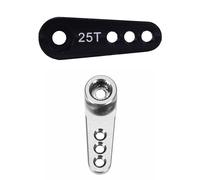Klaxon 2x28.5mm 25t Pour Modèle De Voiture Traxxas Axial, Demi-Bras Servo, Noir Et Argent, 1/10 Rc