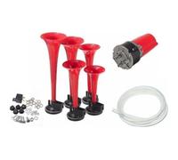 Klaxon à Air 5 Trompes Mélodie Général-Lee Ducs de Hazzard Dixie Horn Plus Compresseur 12V 115dB Klaxon Musical Voiture