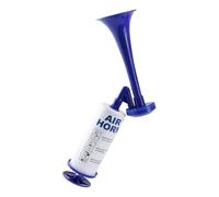 Klaxon à air comprimé - Blasters sonores puissants - Design à libération rapide - Avec pompe - Compact - Rouge - Idéal pour l'obtention d'un diplôme, le sport, le cyclisme, la survie, n 350 g