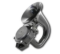 Klaxon à air noir 12 V 24 V 130 dB pour trompette, camionnette, camion, pickup, bus, 4x4, camping-car, caravane, tracteur, wagon, 4x4, projet de personnalisation universel