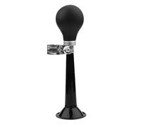 Klaxon à air pour vélo en métal chromé avec poire à presser 21,5 cm, son de trompette