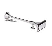 Klaxon à air puissant King Size 12 V / 24 V - Chromé - 139 dB, pour bateau, camion, remorque, tracteur