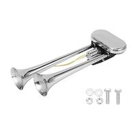 Klaxon Air Voiture, Inox Corrosion Résistant, DC24V 150dB - Son Puissant et Durable, Étanche Anti - Vibration pour Voiture Camion Bateau, corne air