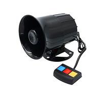 Klaxon D'alarme De Voiture, Asudaro 3 Tons Haut-Parleur De Voiture Klaxon De Sirène Filaire 110db Klaxon D'alarme De Moto ABS Haut-Parleur De Voiture en Plastique pour Motos Voiture 12V 30W
