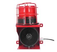 Klaxon d'alarme sonore et visuelle 115 DB, Signal d'avertissement d'urgence, sirène d'alarme de Danger, sirène Murale, Alarme sonore et Lumineuse pour entrepôts, usines (DC24V)