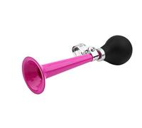 Klaxon de Bicyclette, 5 Couleurs 2.2 Pouces Portable rétro vélo Cyclisme métal Corne Ampoule Squeeze en Caoutchouc, Non Toxique avec Un Support en métal pour vélos vélos de Montagne etc(Rose)