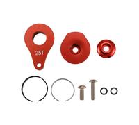 Klaxon de Bras de Servo de Direction 25T 1 Trou pour Voiture sur Chenilles RC Pièces de Mise à Niveau de Servo Numérique à Grand Couple Rouge