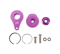 Klaxon de Bras de Servo de Direction 25T 1 Trou pour Voiture sur Chenilles RC Pièces de Mise à Niveau de Servo Numérique à Grand Couple Violet