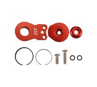 Klaxon de Bras de Servo de Direction 25T 3 Trous pour Voiture sur Chenilles RC Pièces de Mise à Niveau de Servo Numérique à Grand Couple Rouge