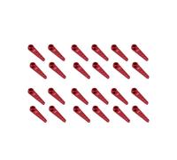 Klaxon de Bras Servo de Direction D'Extension en MéTal de 24 PièCes 37Mm 25T pour des PièCes de Chenille de Voiture de RC, Rouge