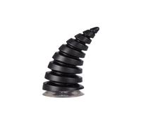 Klaxon de Casque de Moto Lot de 2 cornes de diable longues et larges for casque de moto, accessoires de décoration de style moto universel(2pcs Black B)