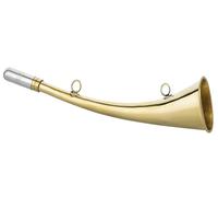 Klaxon de chasse Corne de brume 12 cm 16 cm 22 cm 25 cm 31 cm Bateau de chasse en laiton poli Doré (25 cm)