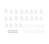 Klaxon De Contrôle, 20 Ensembles De Trompettes De Contrôle 4 Trous Kit Clip en U Fourche KT pour Avions Rc à Aile Fixe, Kit De Contrôle pour Modèles Planeurs et Ailes Fixe