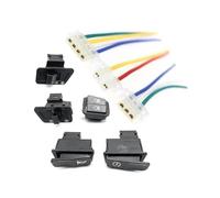 Klaxon de moto, clignotant, feux de route et de croisement, bouton de démarrage, interrupteur + connecteurs 2/3/4 broches, adaptés aux scooters électriques et aux VTT(Set 05)